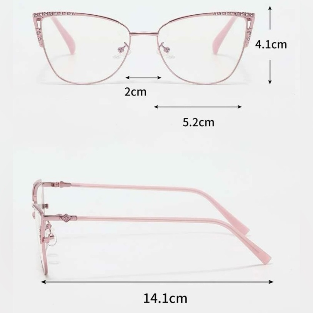 Pink Cateye Blue Light Glasses. BNIB. - Picture 4 of 6